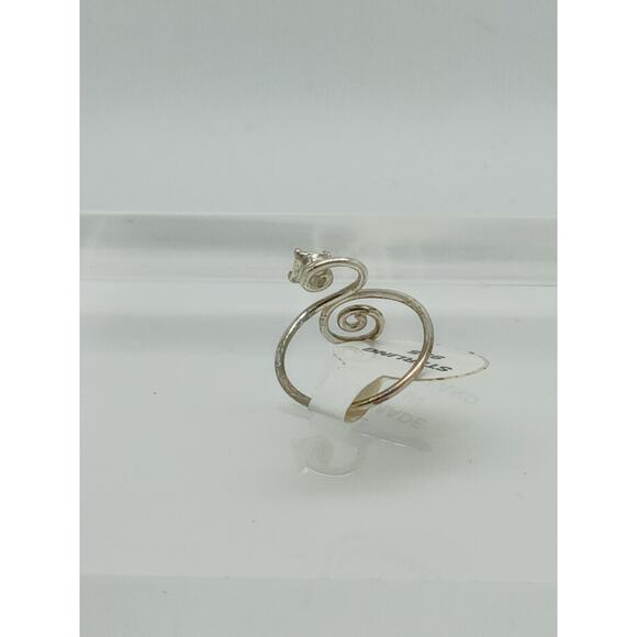 Sexy Clear Crystal Rhinestone Toe Ring Adjustable Size, Sterling Silver Gift box - Picture 5 of 8